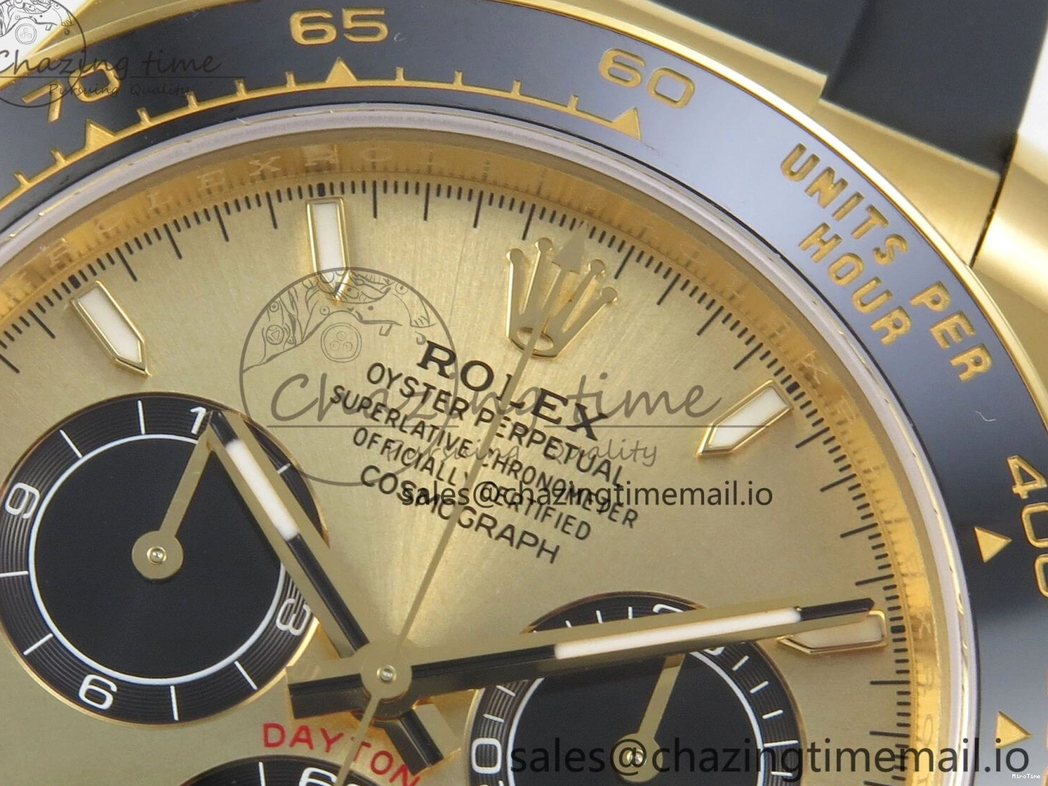 MiroTime 0524 Daytona 126518 VSF 1:1 Best Edition YG Black Dial on Oysterflex Strap VS4131 V2 (Weighted) Refined 329